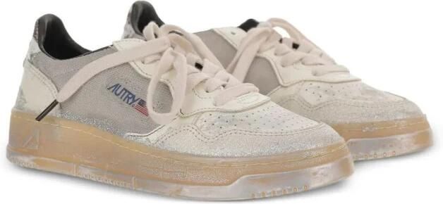 Autry Lage leren sneakers met glitter - Foto 5