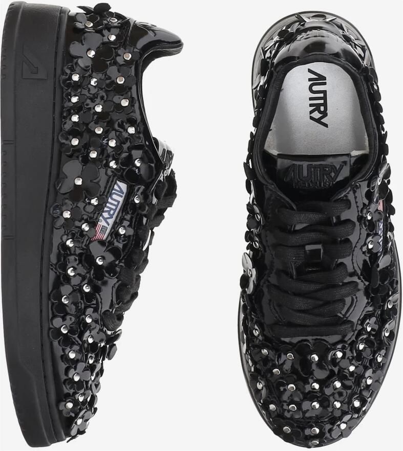 Autry Lage leren sneakers met metalen studs
