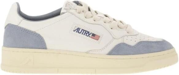 Autry Lage leren sneakers met suède accenten