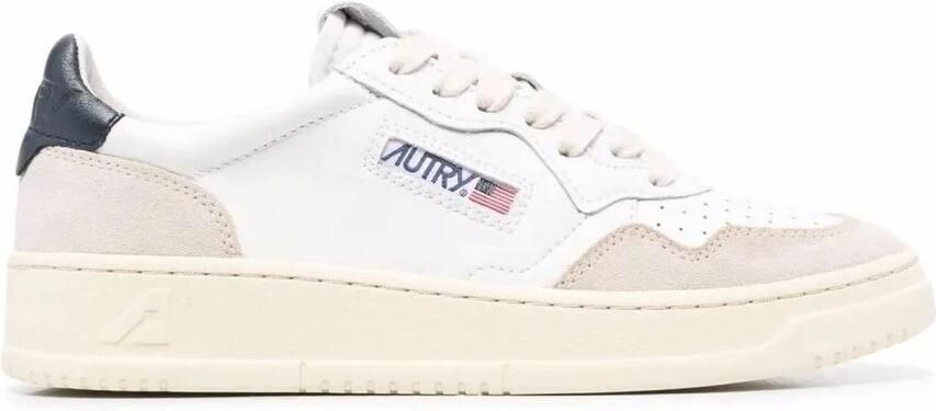 Autry Lage leren sneakers met suède accenten