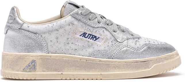 Autry Lage Medalist Sneakers voor Vrouwen Wht Silver