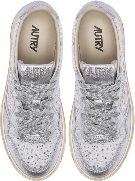 Autry Lage Medalist Sneakers voor Vrouwen Wht Silver - Foto 2