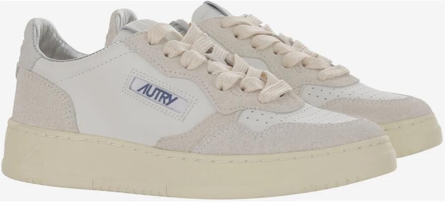Autry Lage Suède Sneakers Unisex Wit