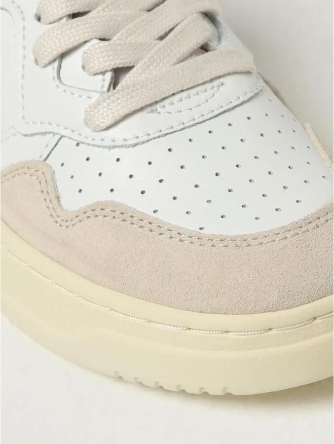 Autry Witte Gouden Sneakers met Geperforeerde Details White Dames - Foto 2