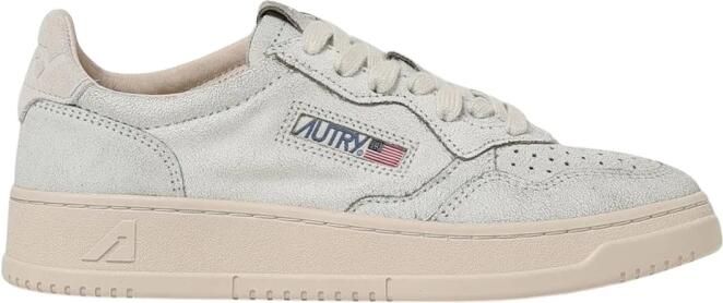 Autry Leren Bovenwerk Ronde Neus Vetersluiting Sneakers - Foto 1