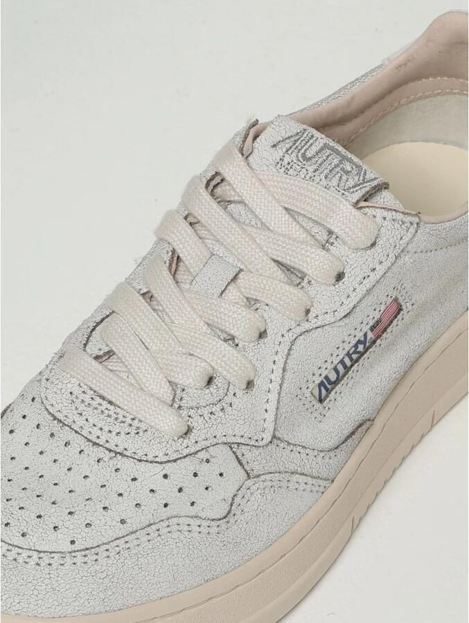 Autry Leren Bovenwerk Ronde Neus Vetersluiting Sneakers - Foto 2