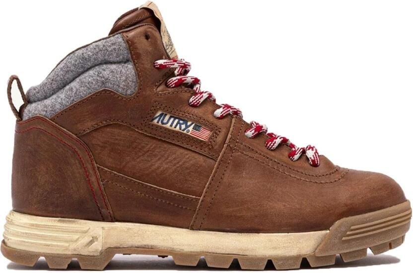 Autry Leren Halfhoge Wandelschoenen
