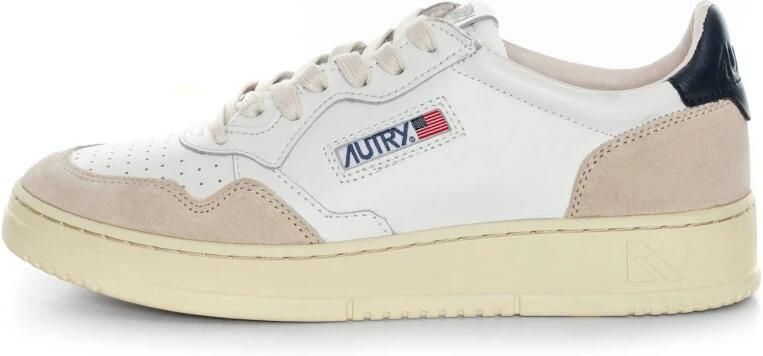 Autry Witte leren sneakers met groene hiel geïnspireerd op jaren 80 design White Heren - Foto 15