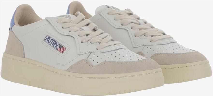 Autry Leren sneakers met contrasterende kleur hiel
