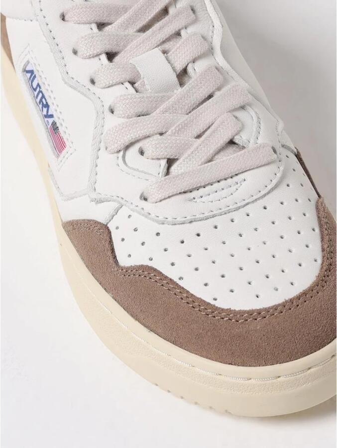 Autry Leren Sneakers met Stoffen Details en Rubberen Zool - Foto 2