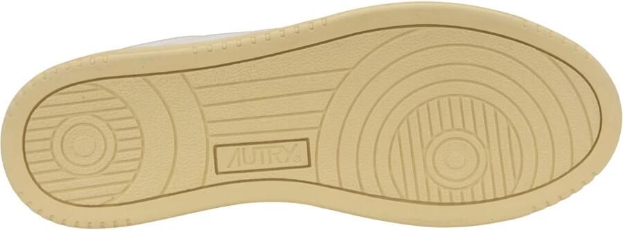 Autry Leren Vetersneakers voor Dames White Dames