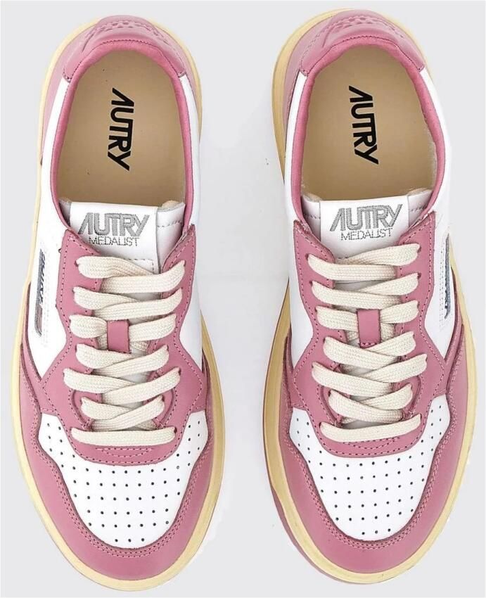 Autry Roze Sneakers met Micro-geperforeerde Neus - Foto 2