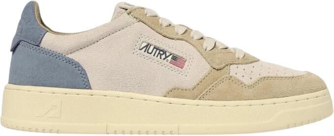 Autry Witte Gouden Sneakers met Geperforeerde Details White Dames - Foto 16