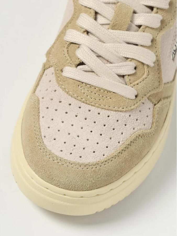 Autry Witte Gouden Sneakers met Geperforeerde Details White Dames - Foto 4
