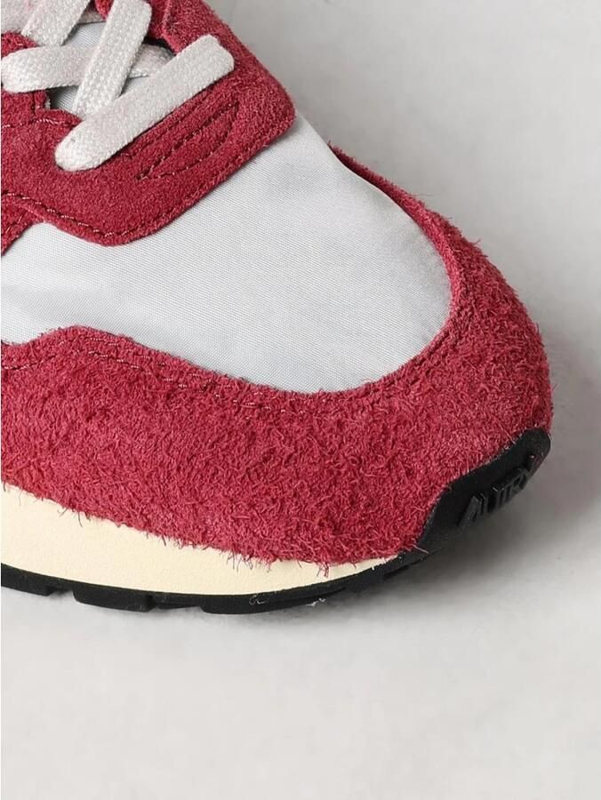 Autry Rode en Zwarte Suède Sneakers Multicolor Dames