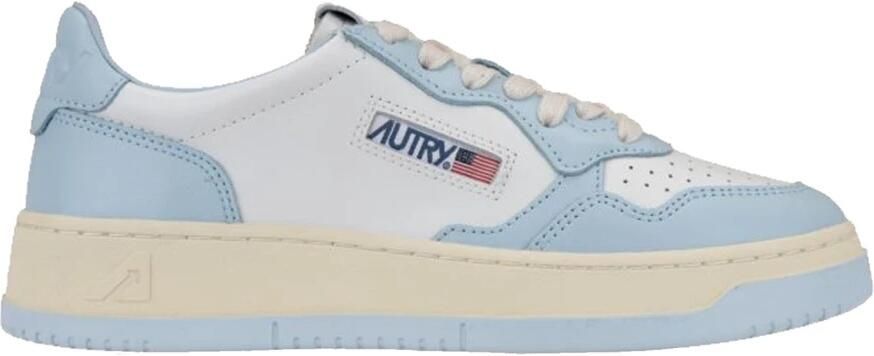 Autry Lage Leren Blauwe Medalist Sneakers Multicolor Dames - Foto 2