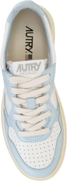 Autry Lage Leren Blauwe Medalist Sneakers Multicolor Dames - Foto 7