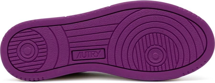 Autry Witte Leren Sneakers met Beige Suède