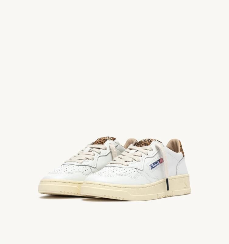 Autry Lage Sneakers Medalist Low Leather W White Leopard - Foto 4