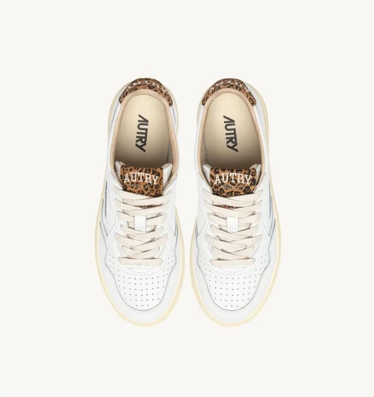 Autry Lage Sneakers Medalist Low Leather W White Leopard - Foto 6