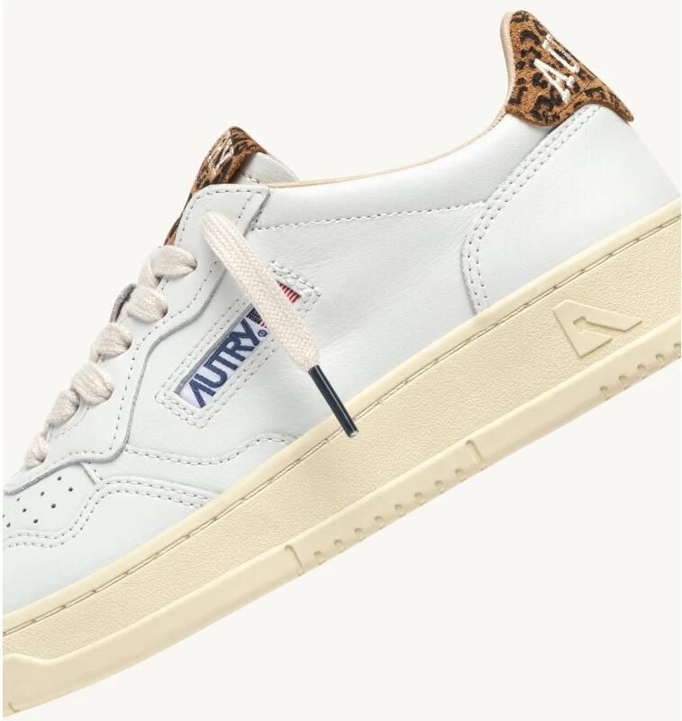 Autry Lage Sneakers Medalist Low Leather W White Leopard - Foto 3