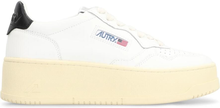 Autry Lage Platform Sneaker met Warme Voering White Dames - Foto 3
