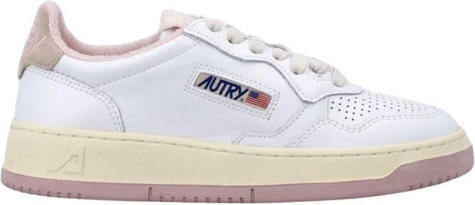 Autry Low-Top Sneakers baskets medalist en cuir rose in poeder roze - Foto 4