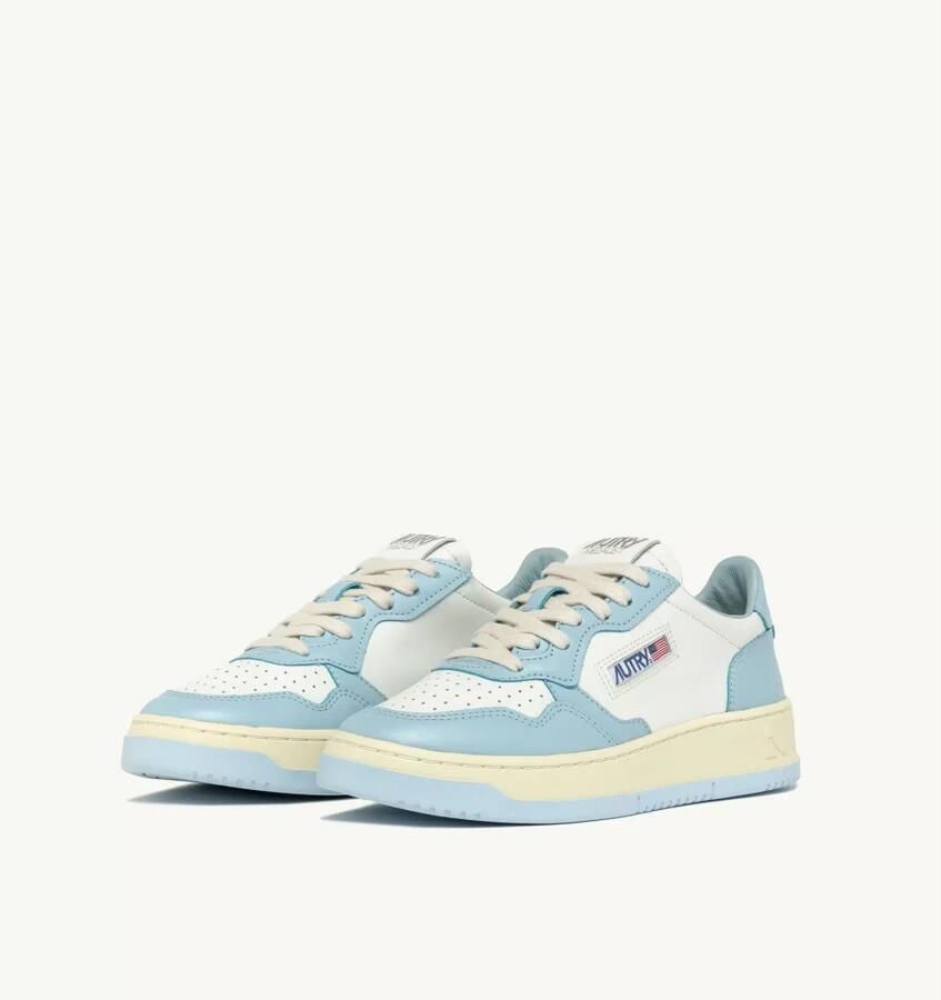 Autry Lage Leren Blauwe Medalist Sneakers Multicolor Dames - Foto 5
