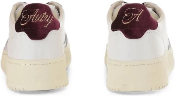 Autry Lage Sneakers Medalist Low Leather W Velvet Logo Fig - Foto 4