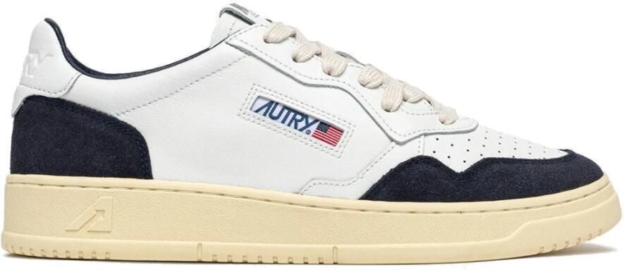 Autry Medalist Low Leather and Suede Sneaker