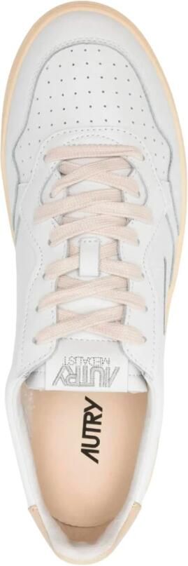 Autry Leren sneakers met contrasterende kleur hiel - Foto 2