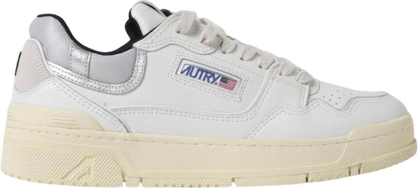 Autry Low-Top Sneakers Minimalist White Calfskin Sneakers With Silver Acc in wit - Foto 2