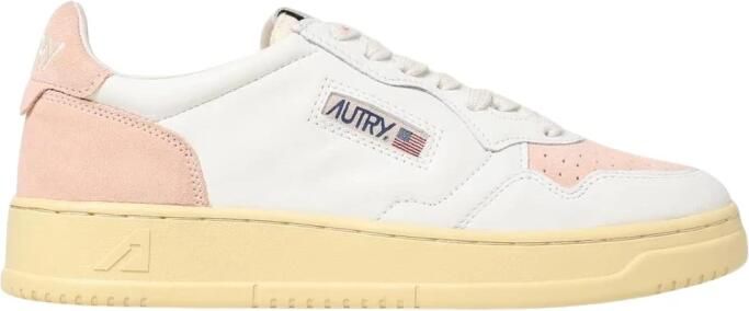 Autry Lage leren sneakers met contrasterende inzetstukken White Dames - Foto 3