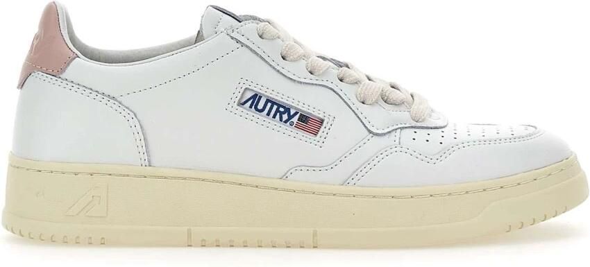 Autry Witte Leren Sneakers met Iconische Achterzak White Dames - Foto 3