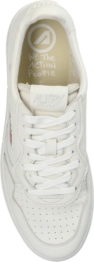 Autry Tijdloze stijl: Medalist Witte Platte Schoenen Wit Heren - Foto 3
