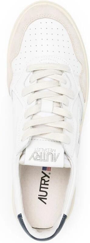 Autry Blauw Wit Sneakers Medalist Suede Panel Multicolor Heren - Foto 9