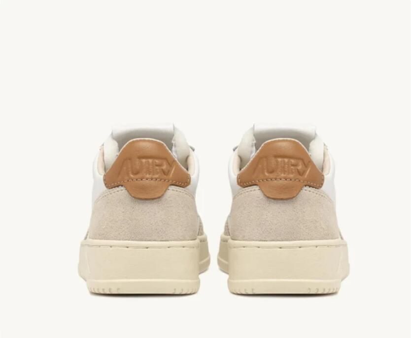 Autry Witte leren sneakers met suède details - Foto 2