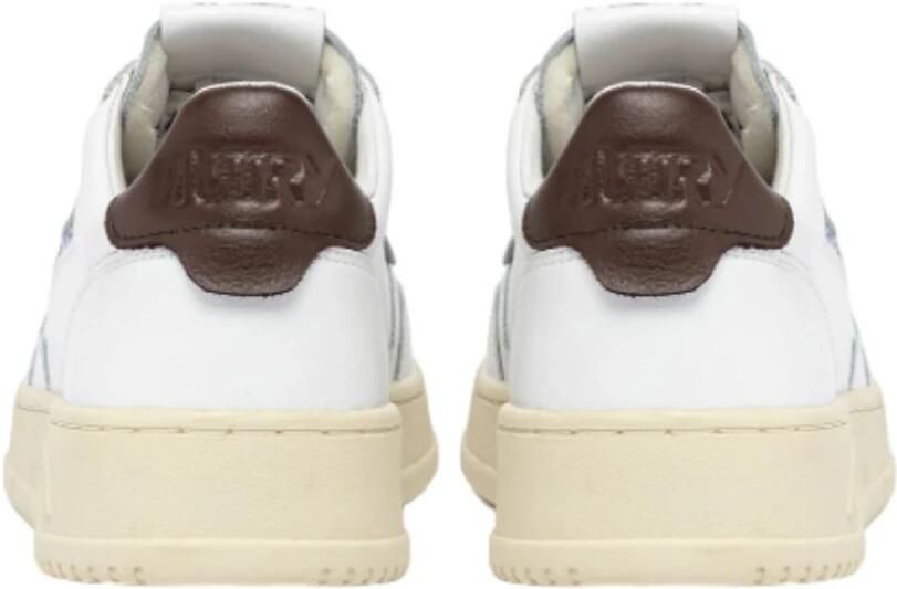 Autry Witte bruine leren sneakers Vintage geïnspireerd ontwerp Wit Heren - Foto 2