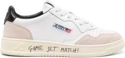 Autry Witte Leren Sneakers met Geperforeerde Neus White Heren