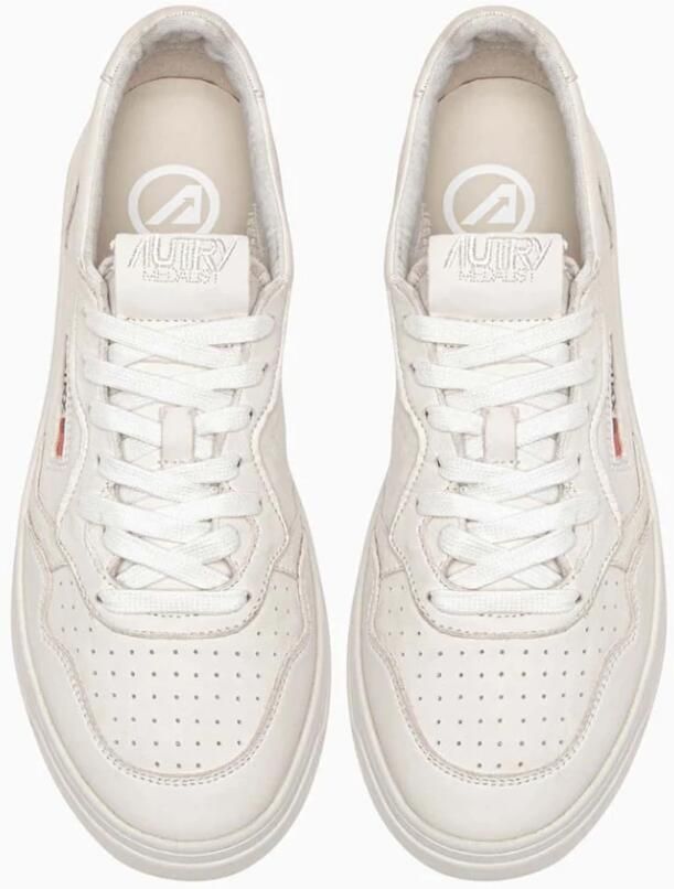 Autry Tijdloze stijl: Medalist Witte Platte Schoenen Wit Heren - Foto 2