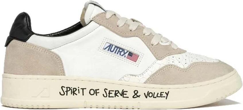 Autry Witte Leren Sneakers met Geperforeerde Neus White Heren - Foto 7