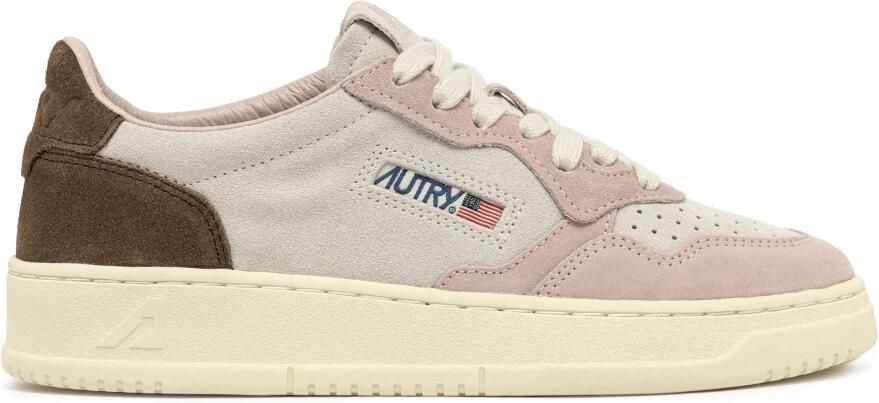 Autry Vintage-geïnspireerde suède sneaker met geperforeerde neus Multicolor Dames - Foto 3