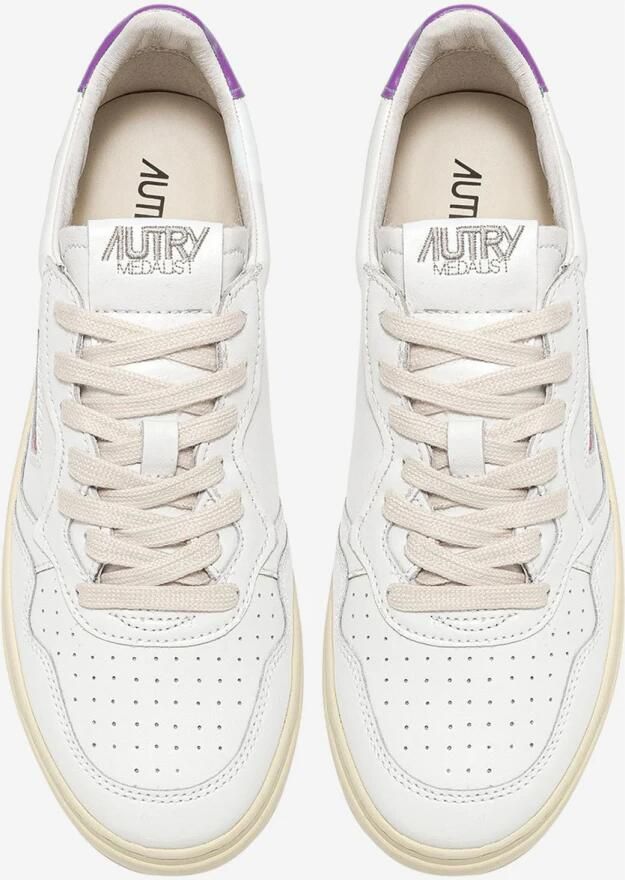 Autry Lage Sneakers Medalist Low Leather W White Dewberry - Foto 3