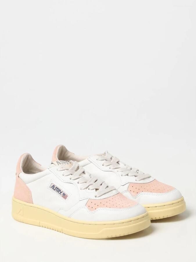 Autry Lage leren sneakers met contrasterende inzetstukken White Dames - Foto 4