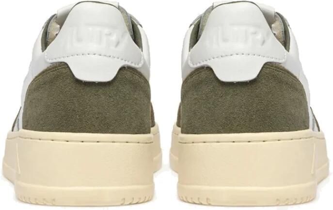 Autry Lage Sneakers Medalist Low Suede M White Smoked Green - Foto 10