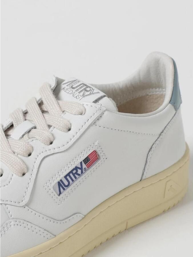 Autry Witte Leren Sneakers met Logodetail White Dames