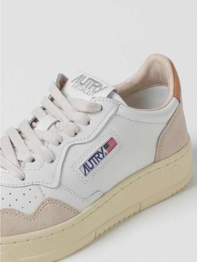 Autry Witte lage sneakers met logo White Dames