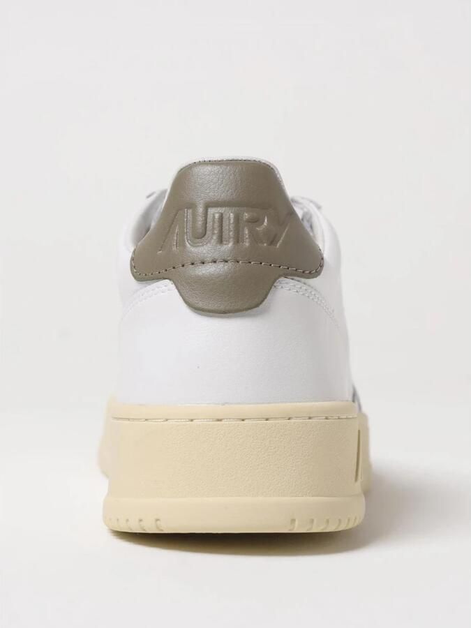 Autry Witte Sneakers met Groene Hiel Tab White Heren