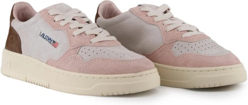 Autry Vintage-geïnspireerde suède sneaker met geperforeerde neus Multicolor Dames - Foto 2