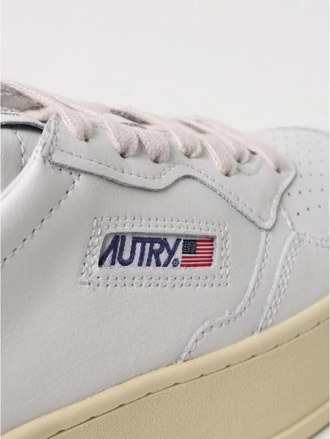Autry Witte Veterschoenen met Rubberen Zool White Dames